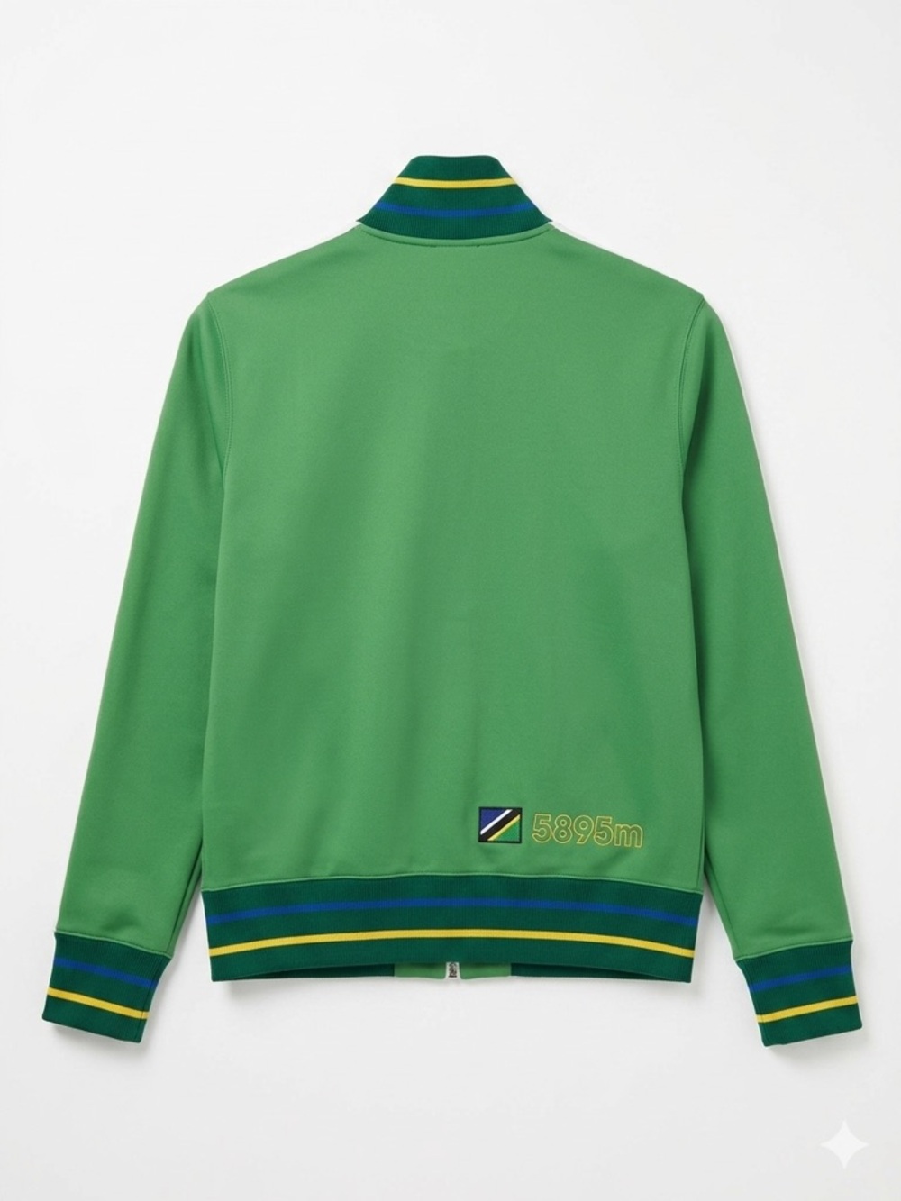 Vintage The North Face Green Kilimanjaro Track Jacket with Yellow Accents - Picture 3 of 11